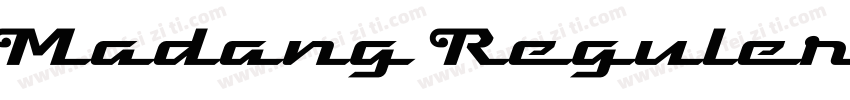 Madang Reguler字体转换